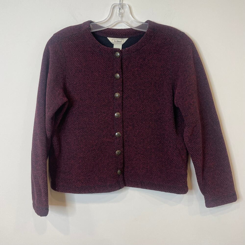 L.L. Bean Women's Fleece Lined Cropped Blazer Sz XS